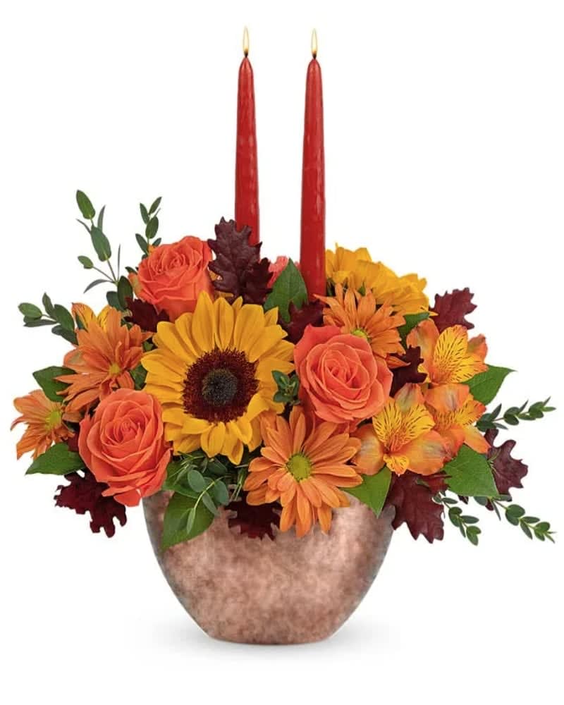 Cozy Sunflower Centerpiece