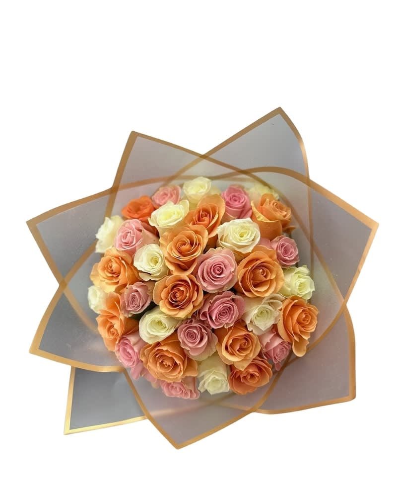 Pastels & Petals Rose Bouquet