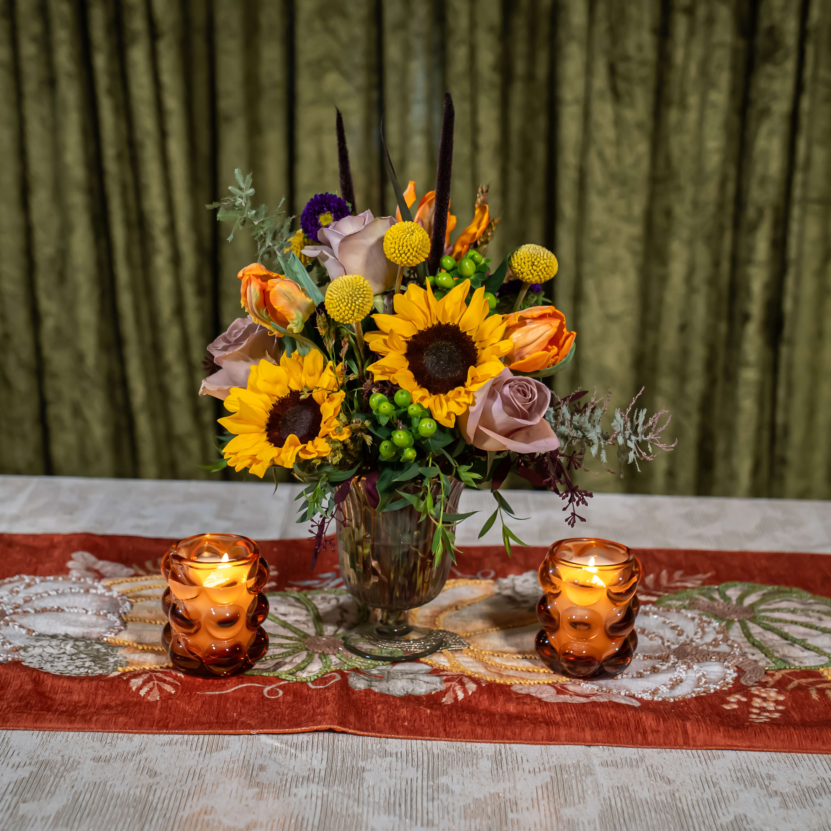 Pumpkin Patch Sunflower Flower Bouquet