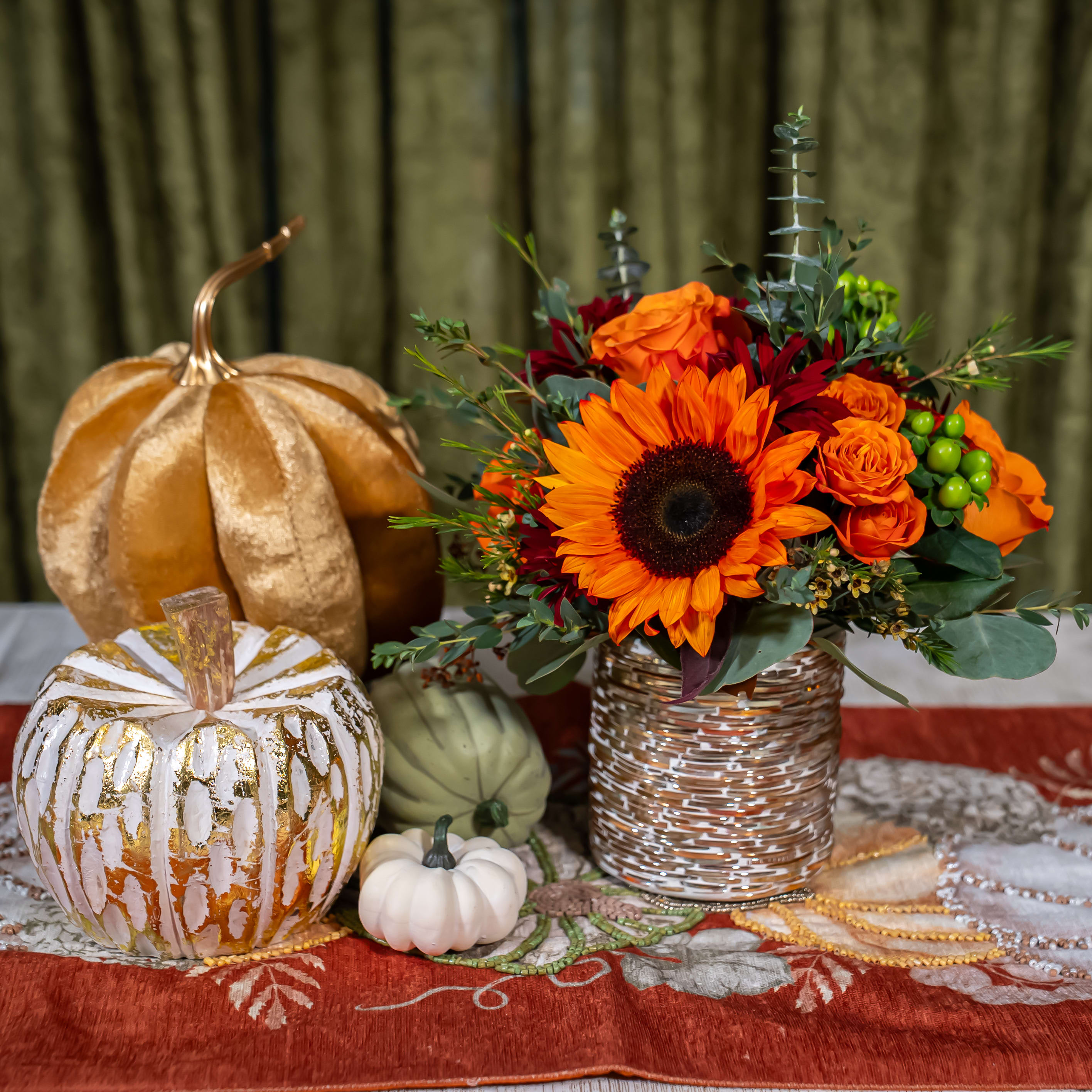 Amber Gratitude Flower Bouquet