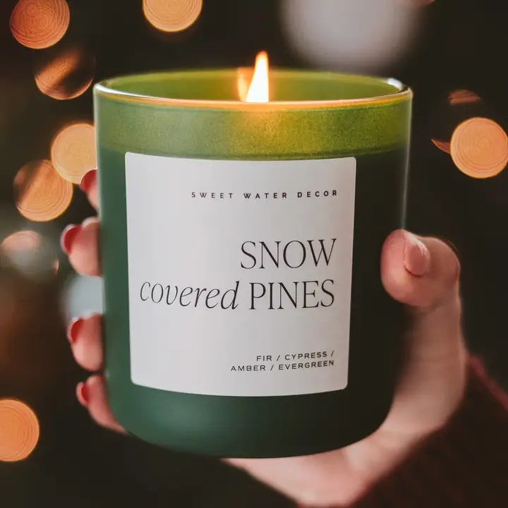 Snow Covered Pines, 15 oz Soy Candle