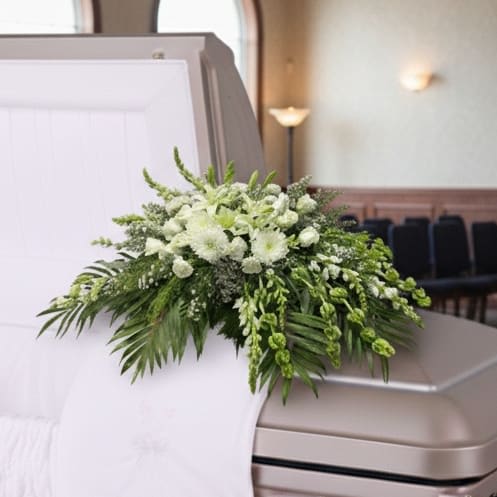 Garden Elegance Casket Spray Flower Bouquet