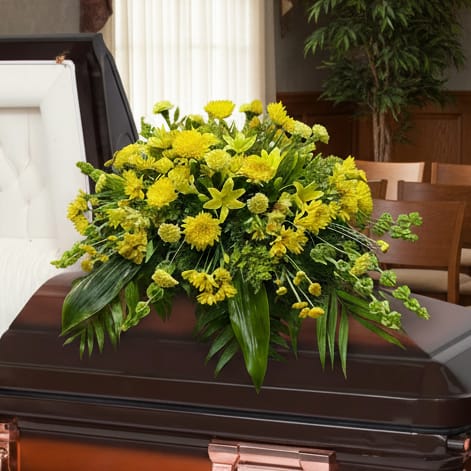 Mourning Sunshine Casket Spray