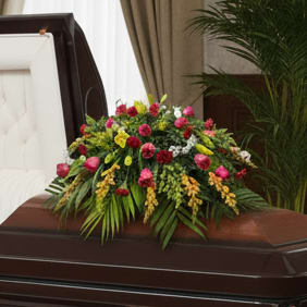 In Loving Memory Casket Spray Flower Bouquet