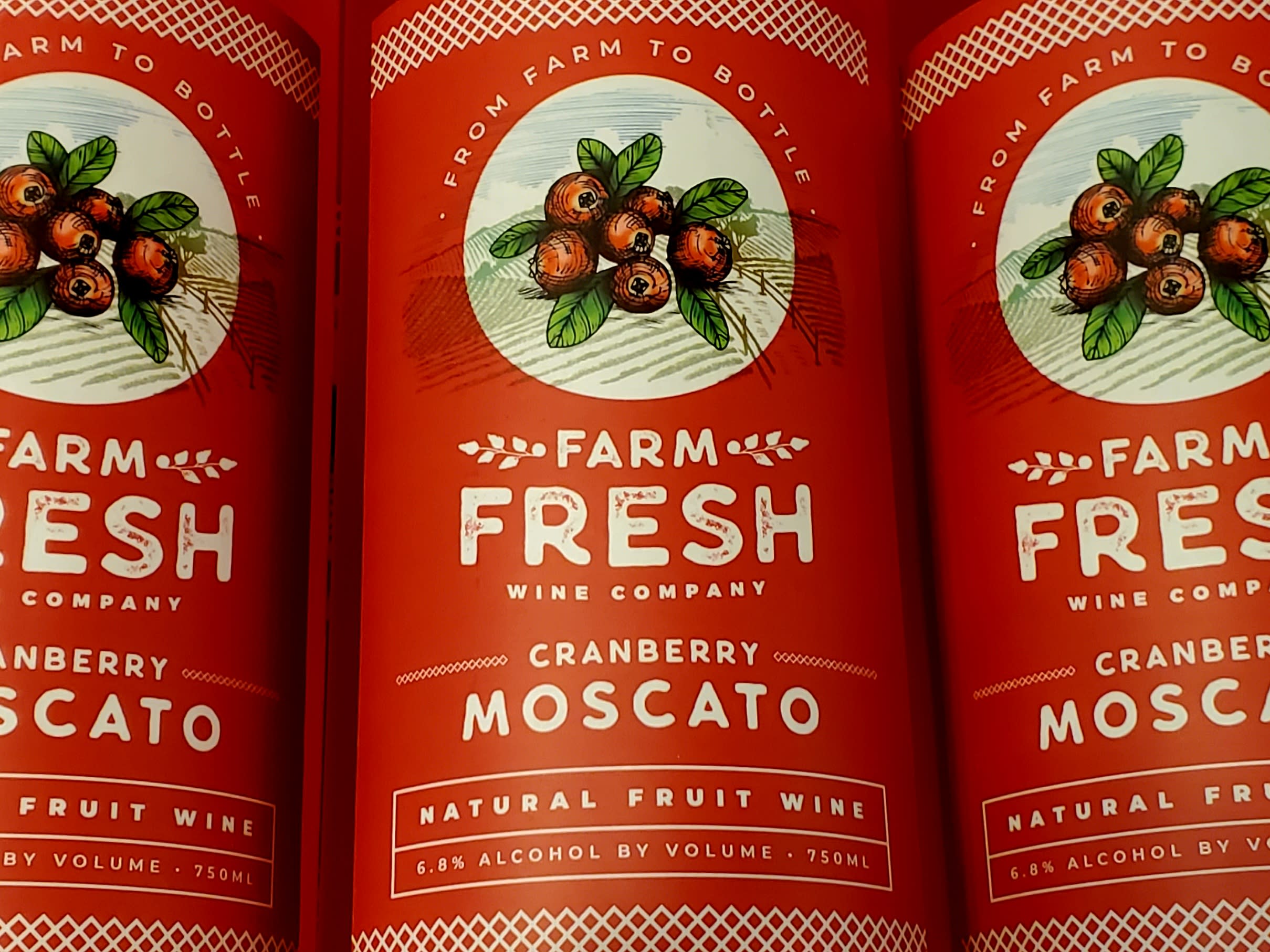 Cranberry Moscato, Farm Fresh Wine Co.