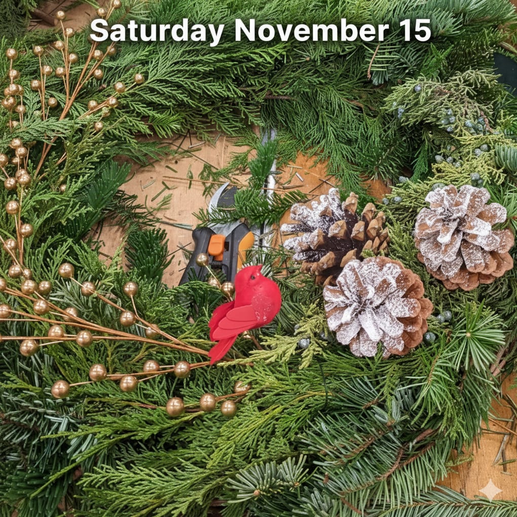 Wreath Decorating Workshop Nov 15