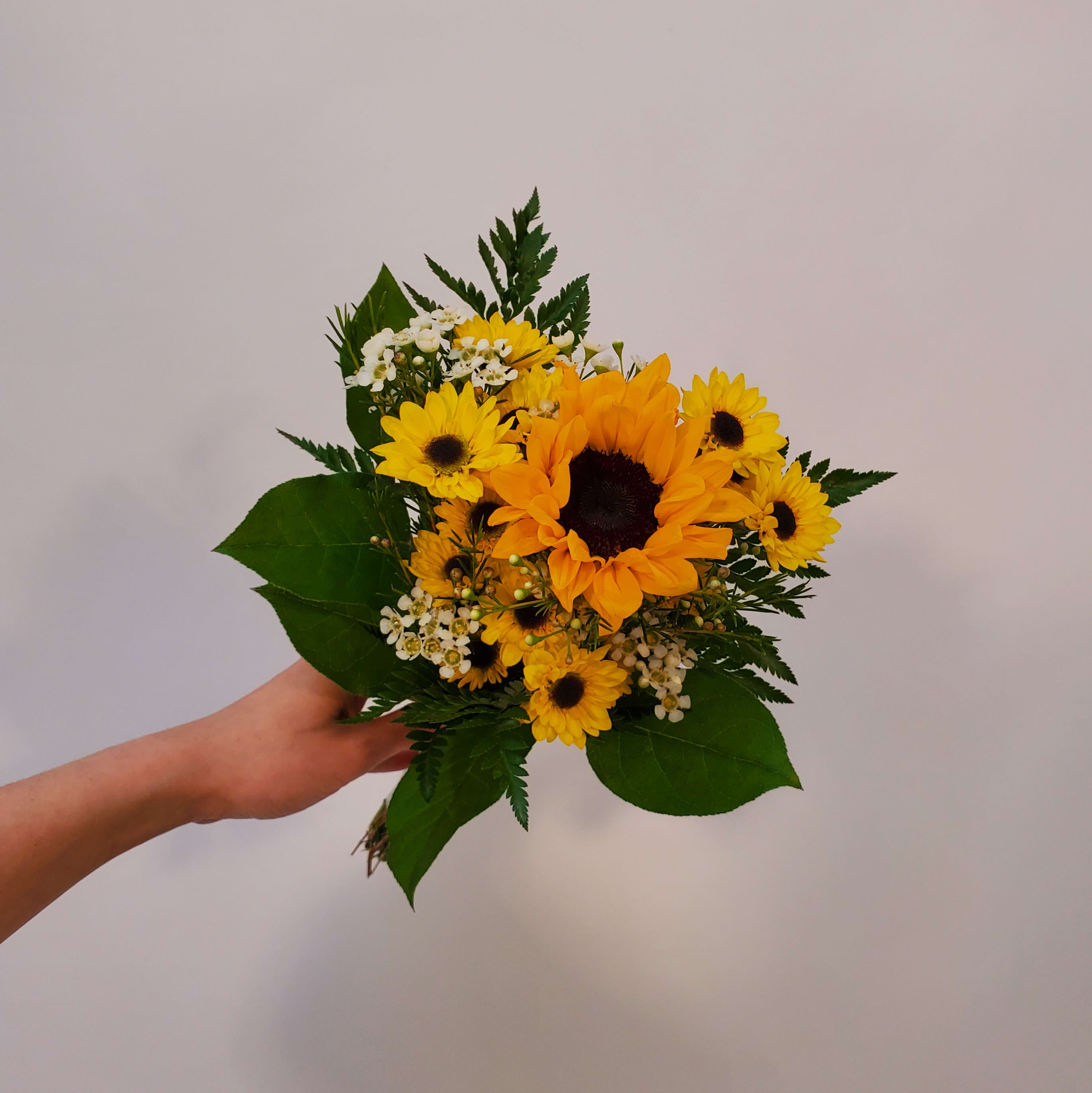 PETITE SUNFLOWER HAND-TIED BOUQUET