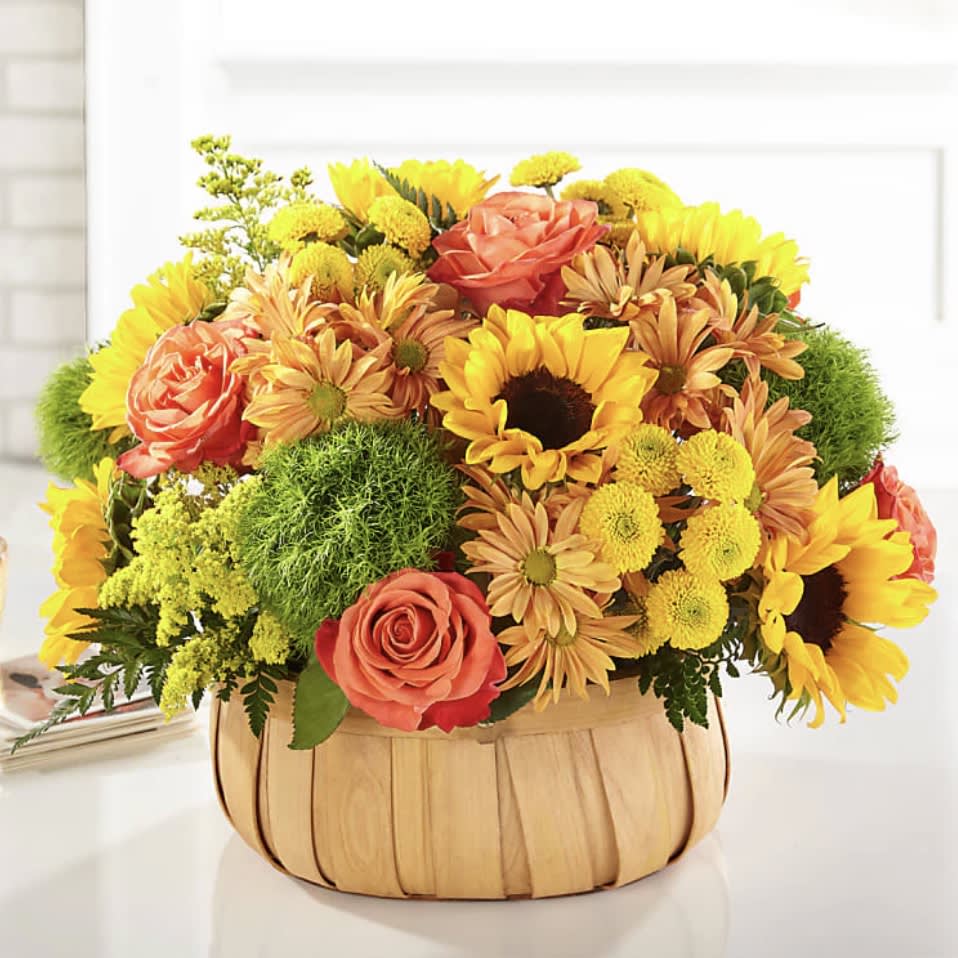 Harvest Sunflower Basket