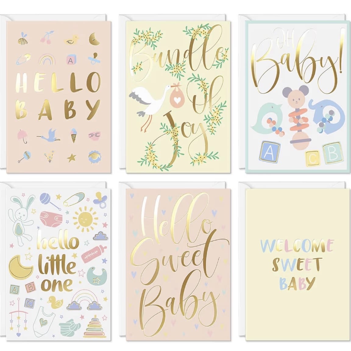 New Baby Card Flower Bouquet