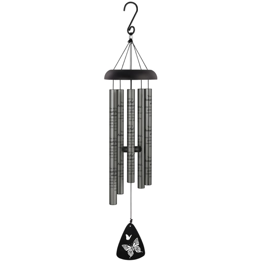 Beautiful Memories 30" Charcoal Wind Chime