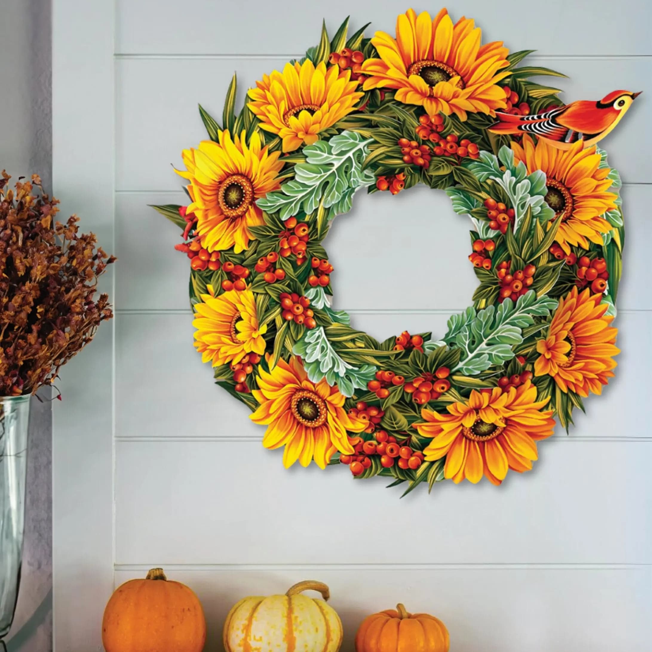 Freshcut Pop-UP 3D Harvest Wreath