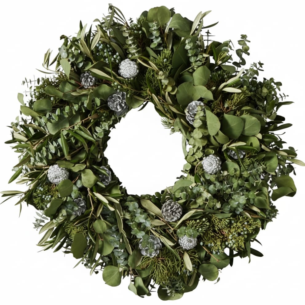 Moonlit Juniper Wreath