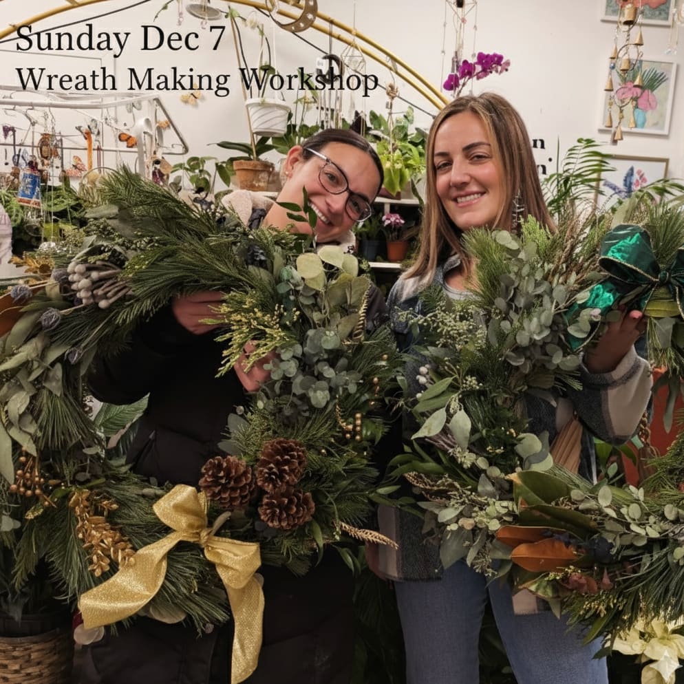Wreath Making Workshop Dec 7 Flower Bouquet