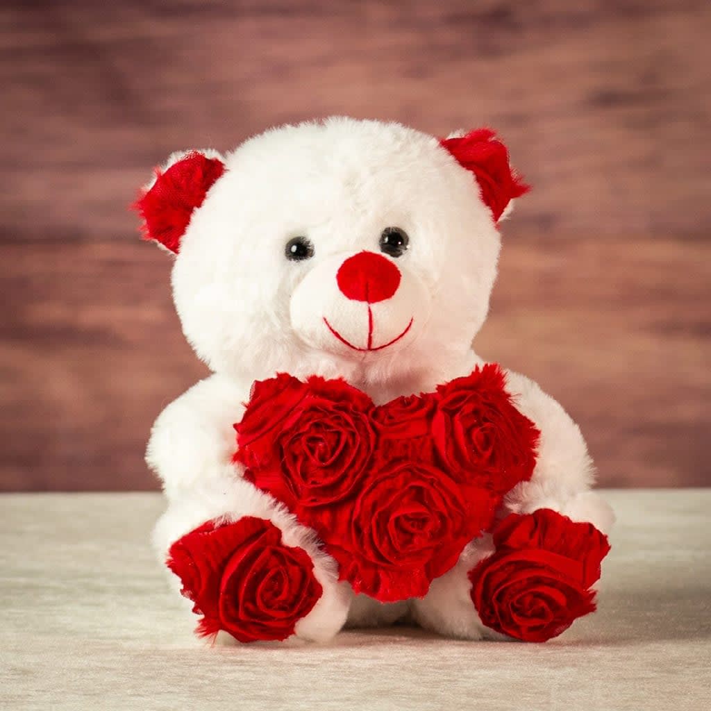 GAPV7407 - Rosette Heart Bear