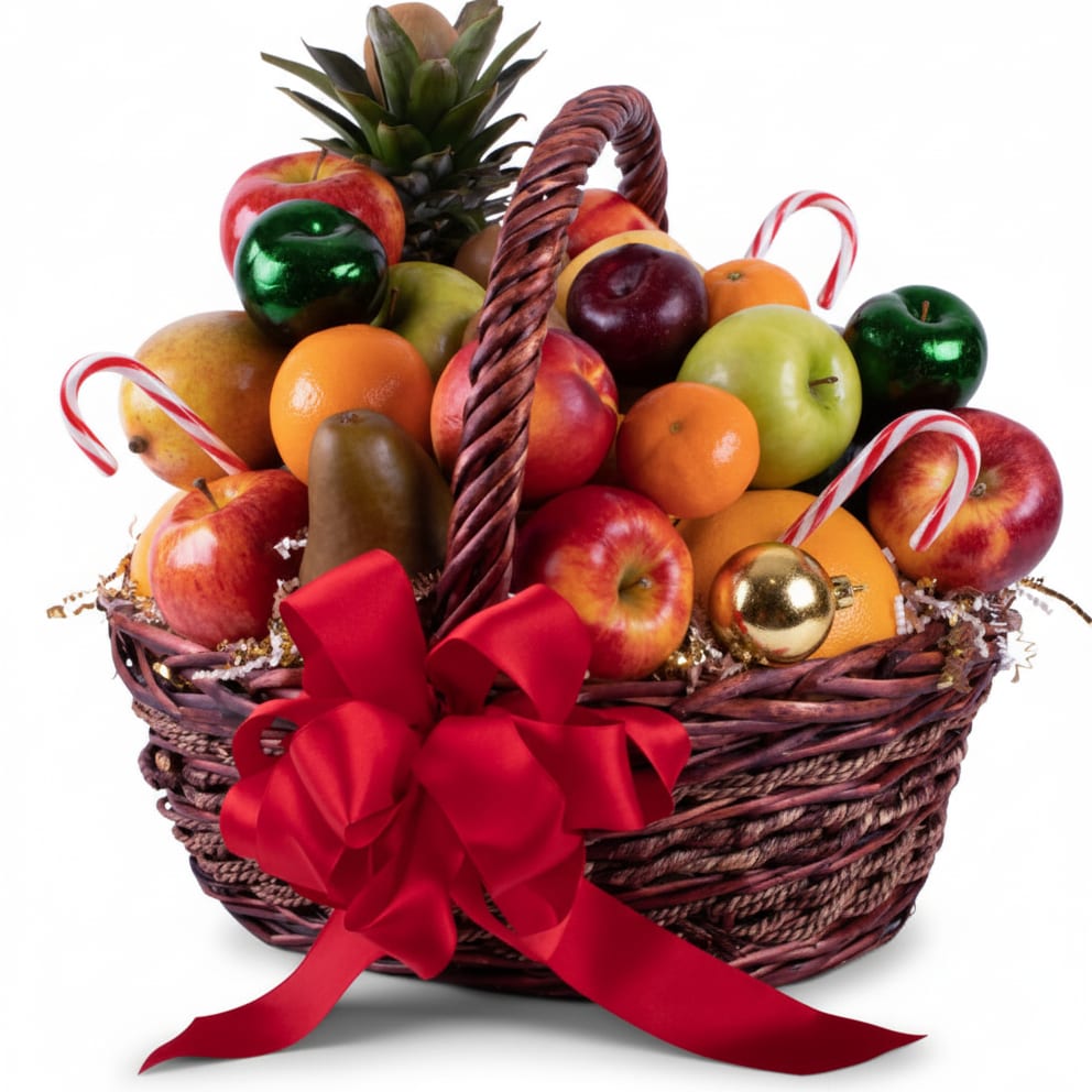 Christmas Wishes Gourmet Fruit Basket