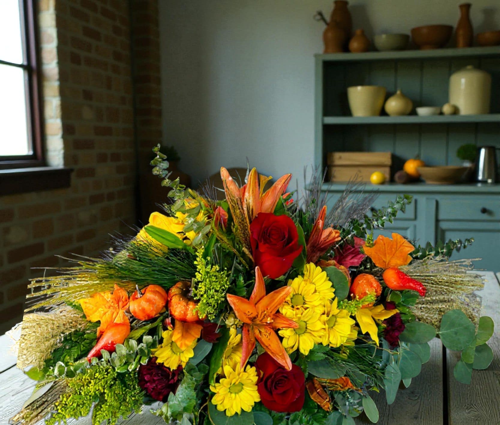 So Thankful Centerpiece Flower Bouquet