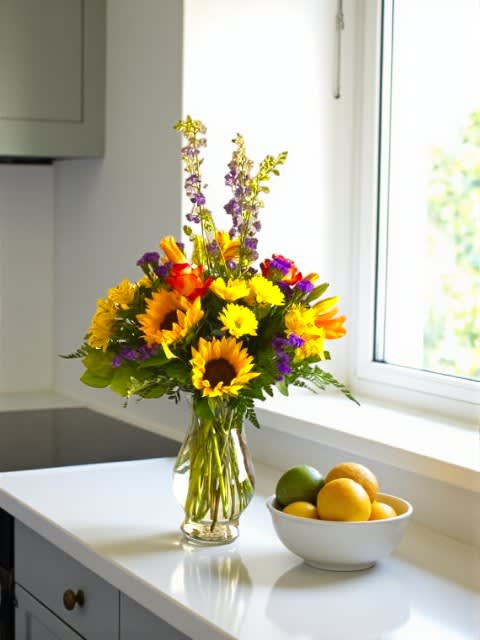 Fall Solstice Vased Bouquet