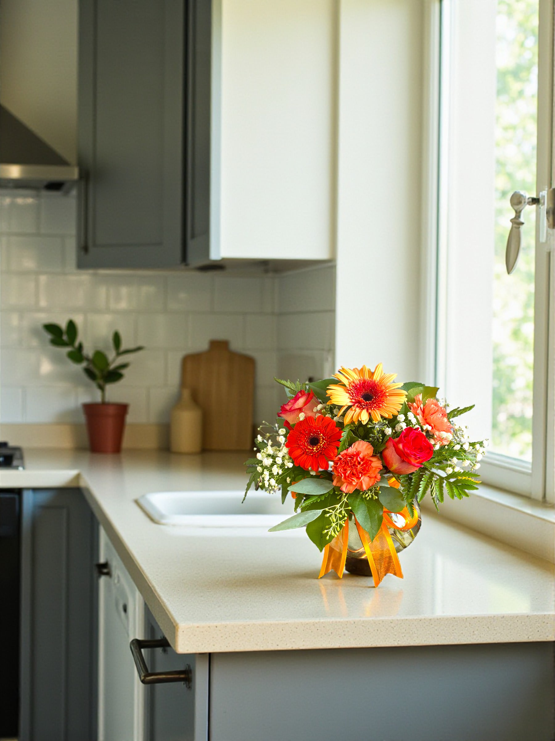 Orange Sherbet Flower Bouquet