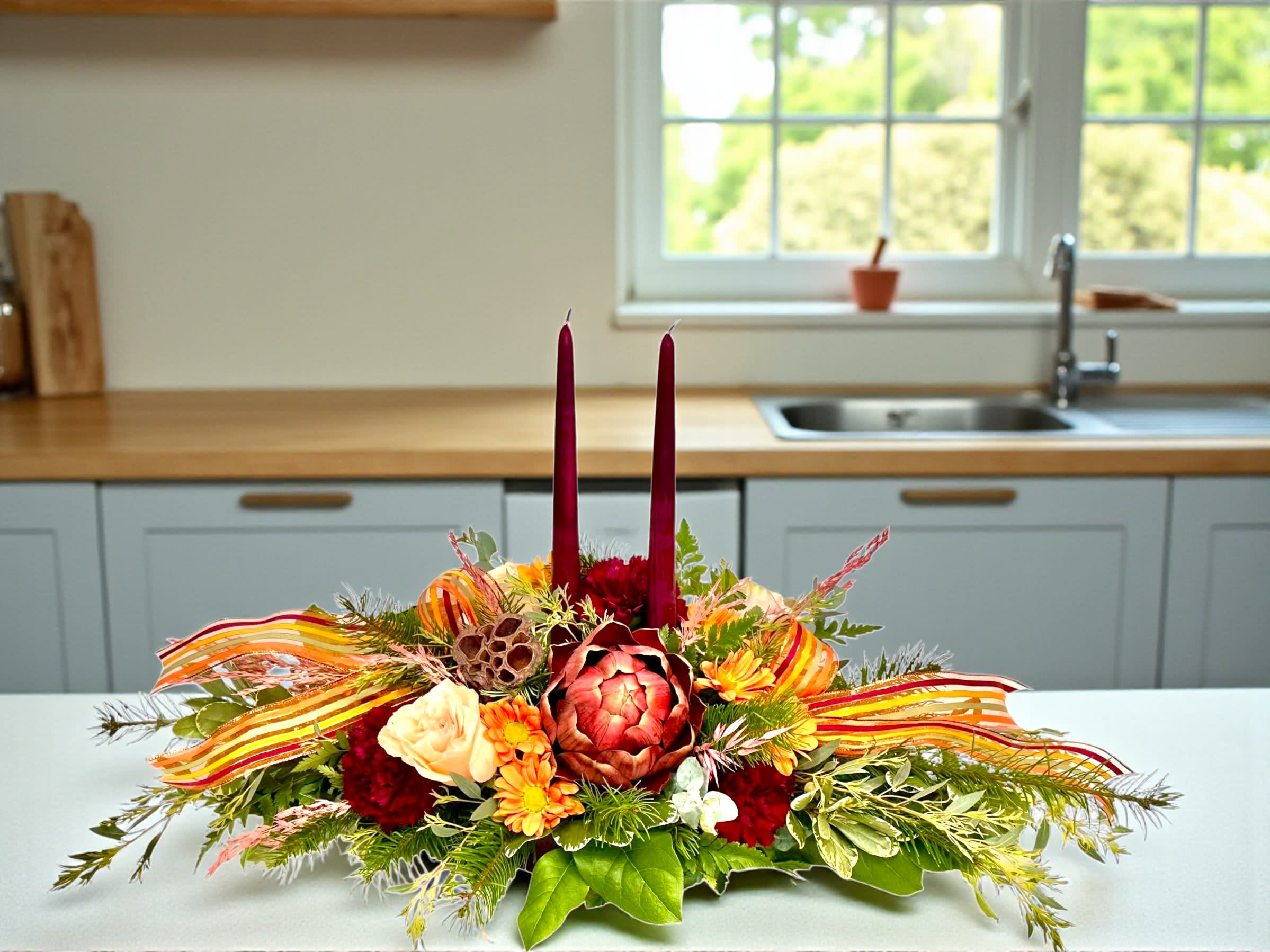 Cozy Harvest Charm Centerpiece