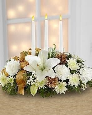 Season’s Glow Centrepiece Flower Bouquet