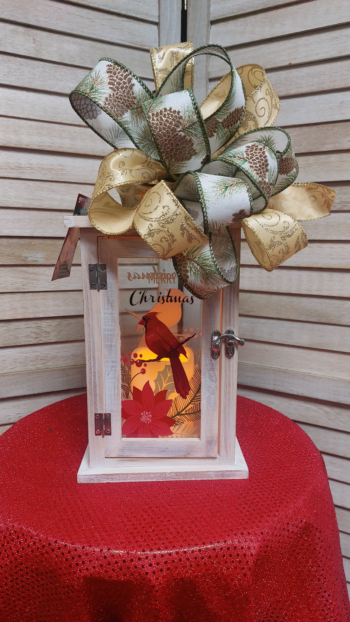 Merry Christmas Lantern Flower Bouquet