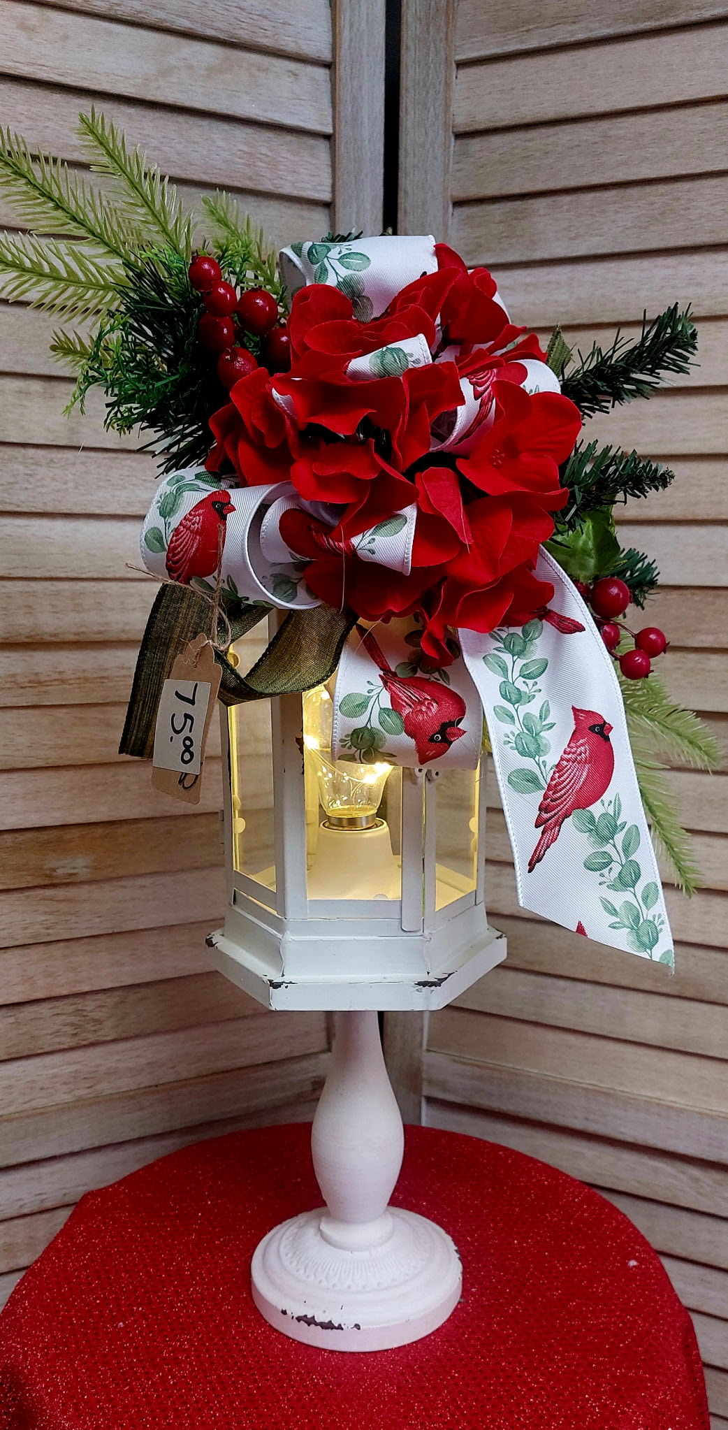 Old Style Street Lamp Lantern Flower Bouquet