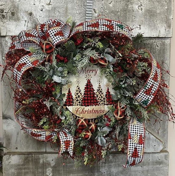 Have Yourself A Wild Christmas Silk (Artificial) Wreath