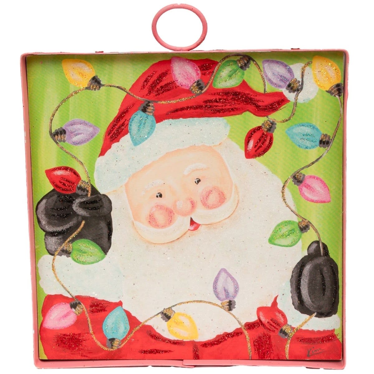 Mini Gallery Merry & Bright Santa & Bulbs