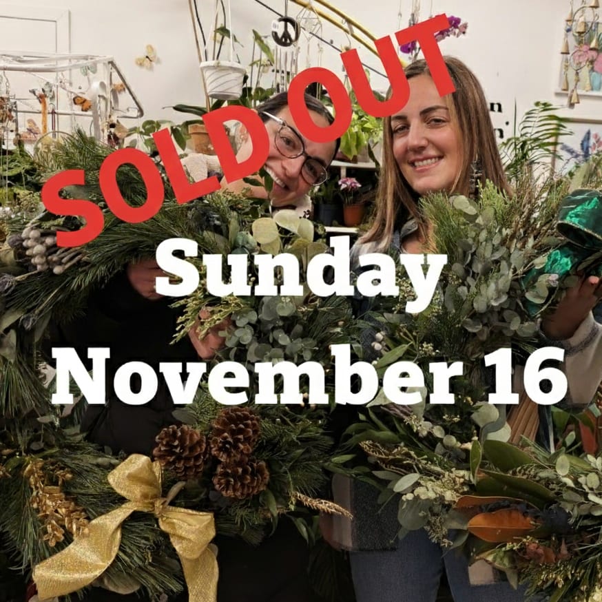 Wreath Making Workshop Nov 16