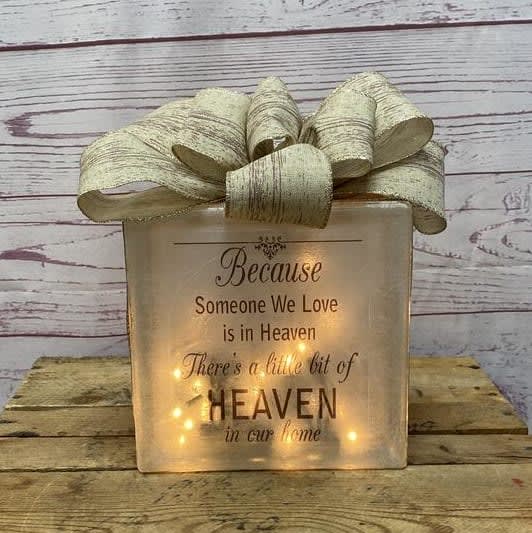 Heaven Sympathy Lighted Glass Block