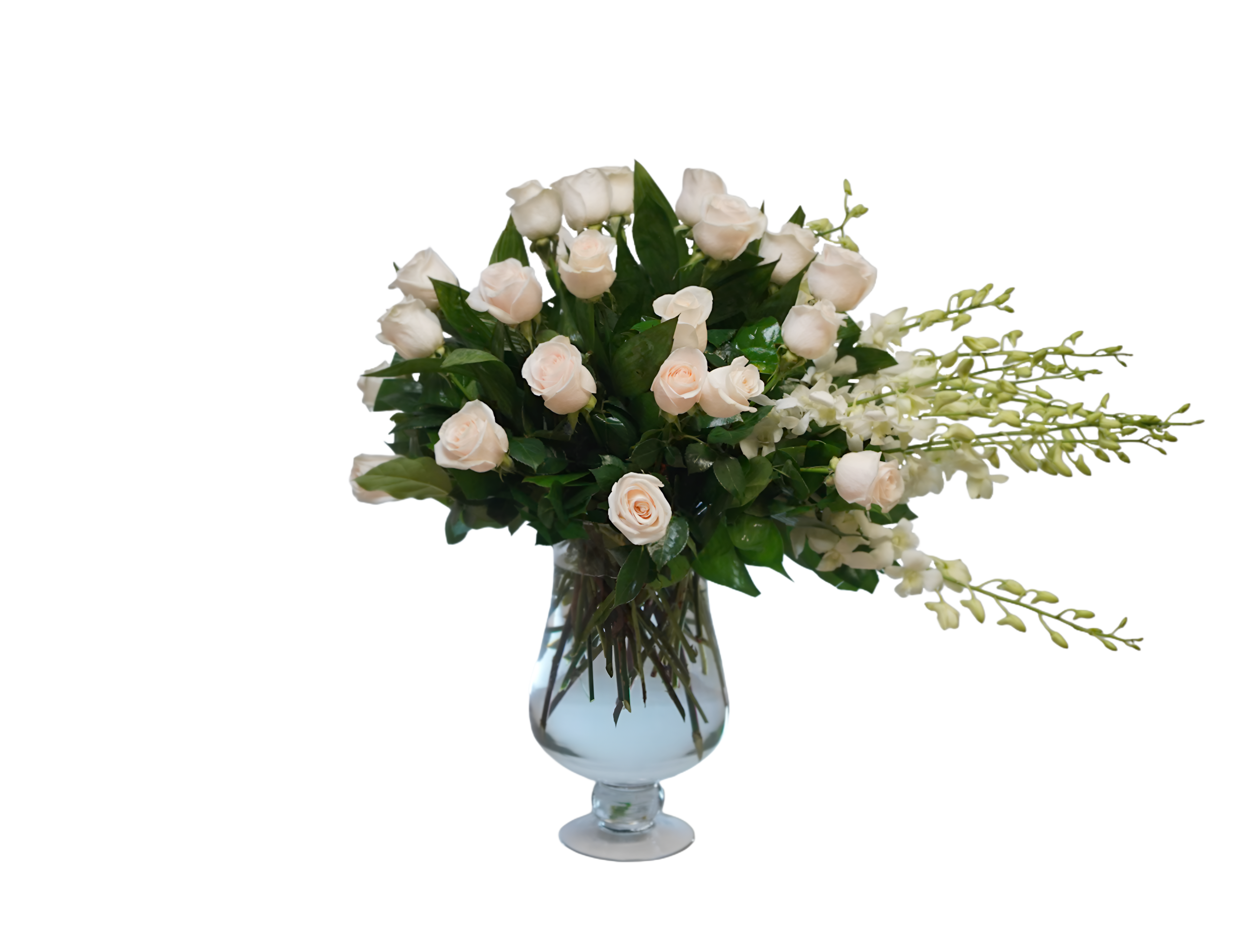 AF-14 arreglo de rosas y orquídeas Flower Bouquet