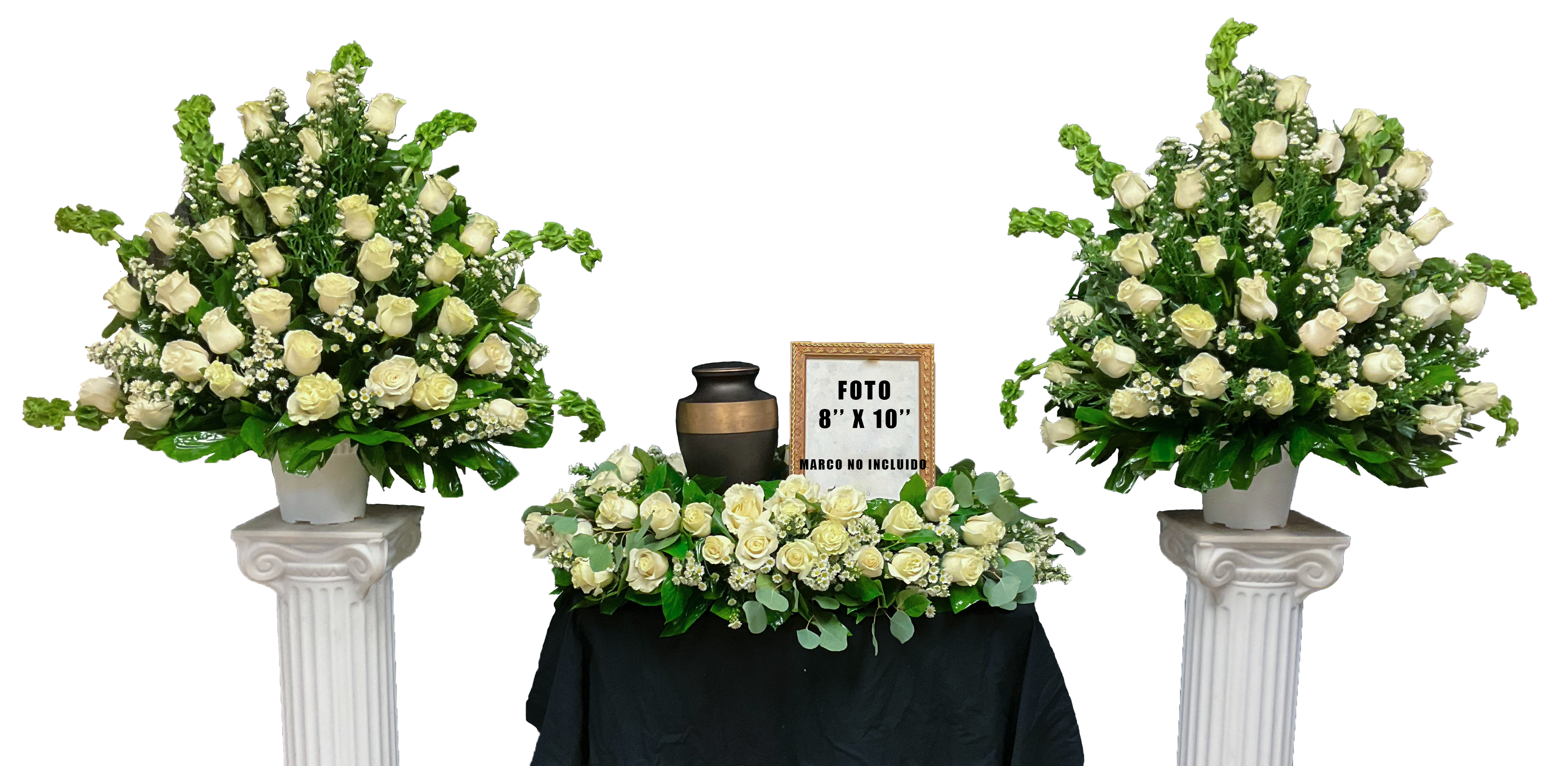 SAU-4 Set para urn de rosas Flower Bouquet