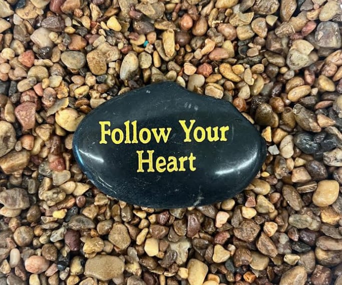 Follow Your Heart Stone Flower Bouquet