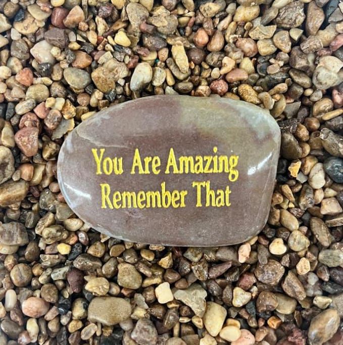 You Are Amazing Remember That Stone Flower Bouquet