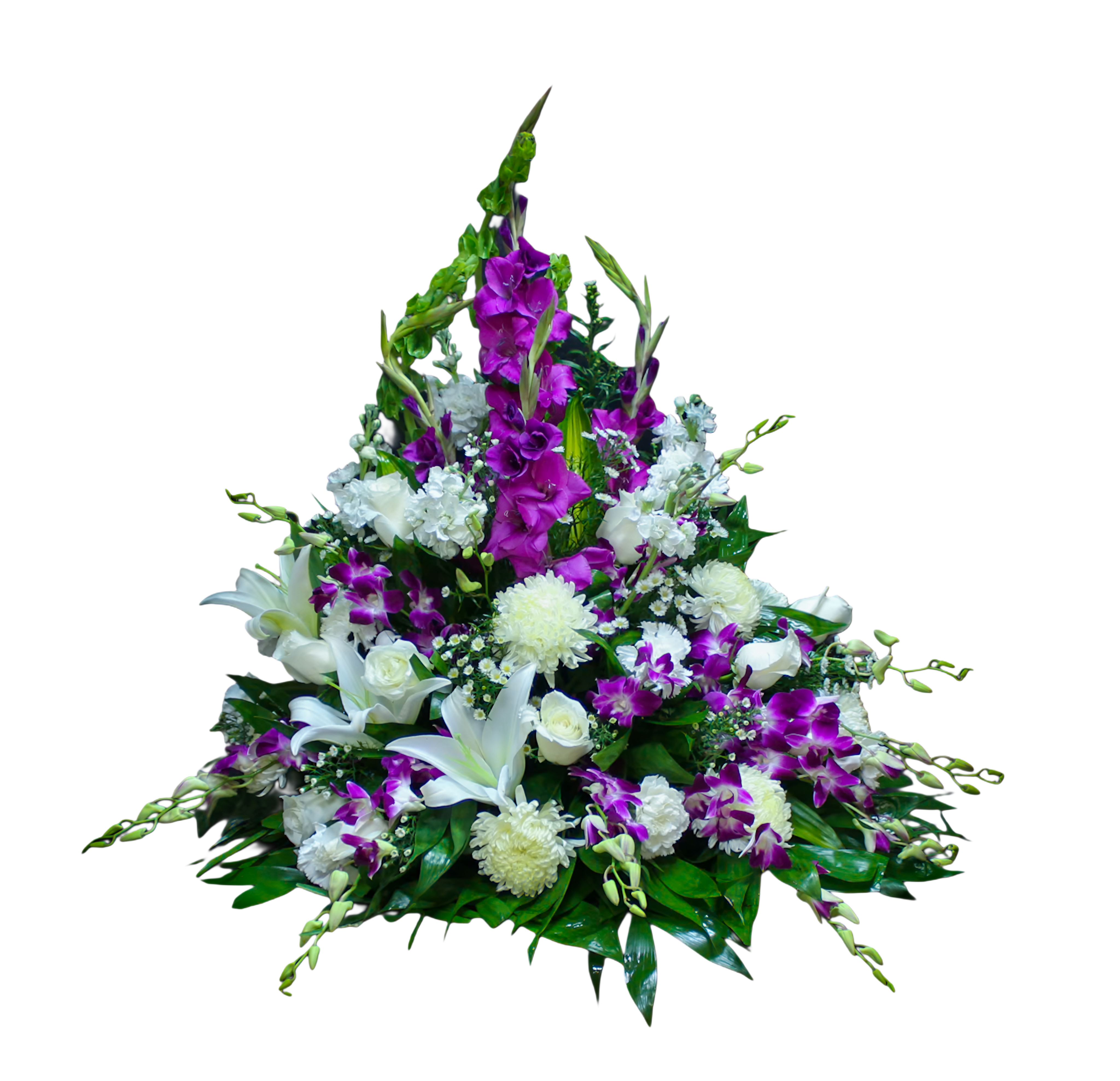 AF-15 arreglo de rosas, crisantemos, claveles, lirios, stock y orquídeas Flower Bouquet