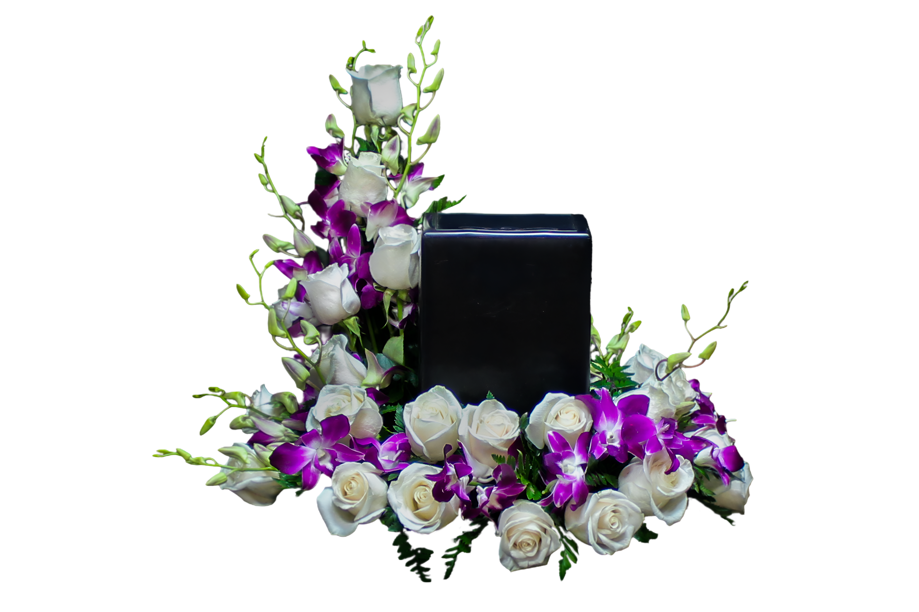 AU-5 Arreglo para urna de rosas y orquídeas Flower Bouquet