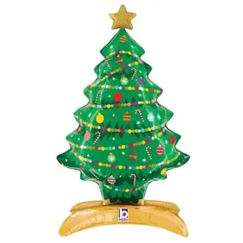 30" Air-filled Stand Up Christmas Tree  Balloon