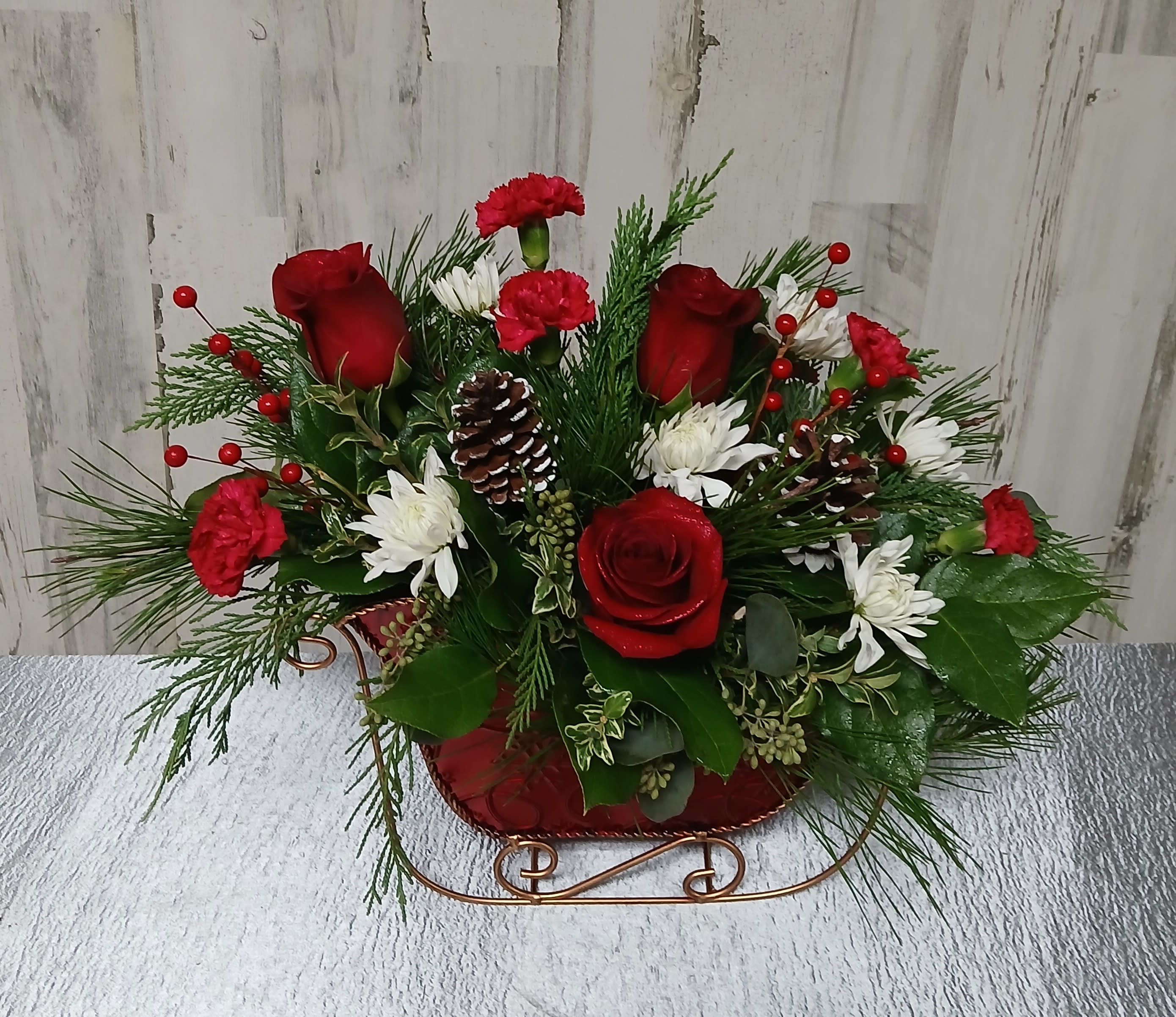Sleigh Bells Flower Bouquet