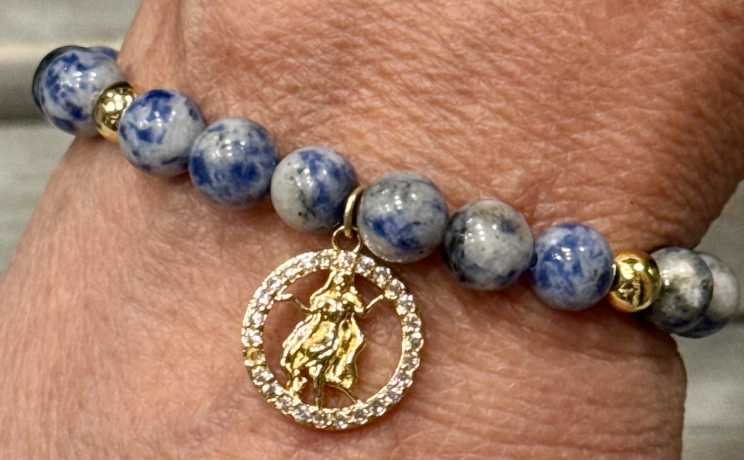 Virgo Blue Lace Agate Bracelet