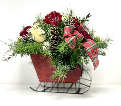 Dashing Through the Snow Flower Bouquet