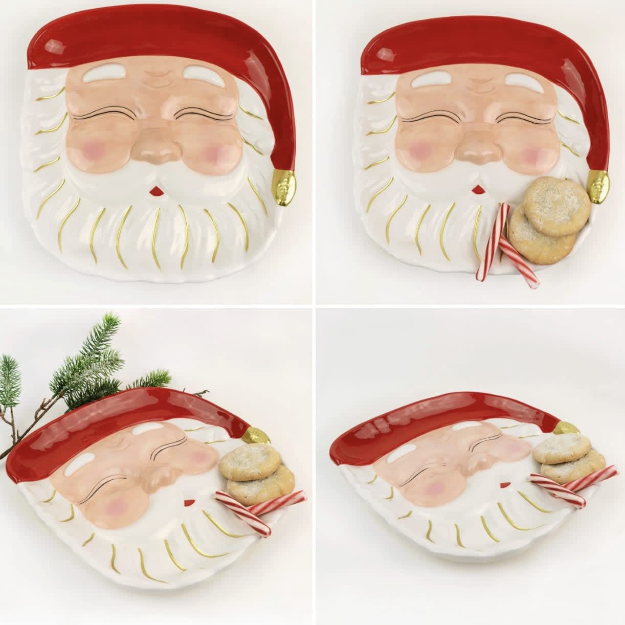 Red Santa Platter