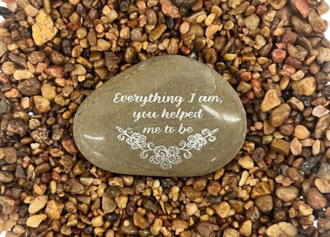 “Everything I Am, You Helped Me To Be” Karmic Stone Flower Bouquet