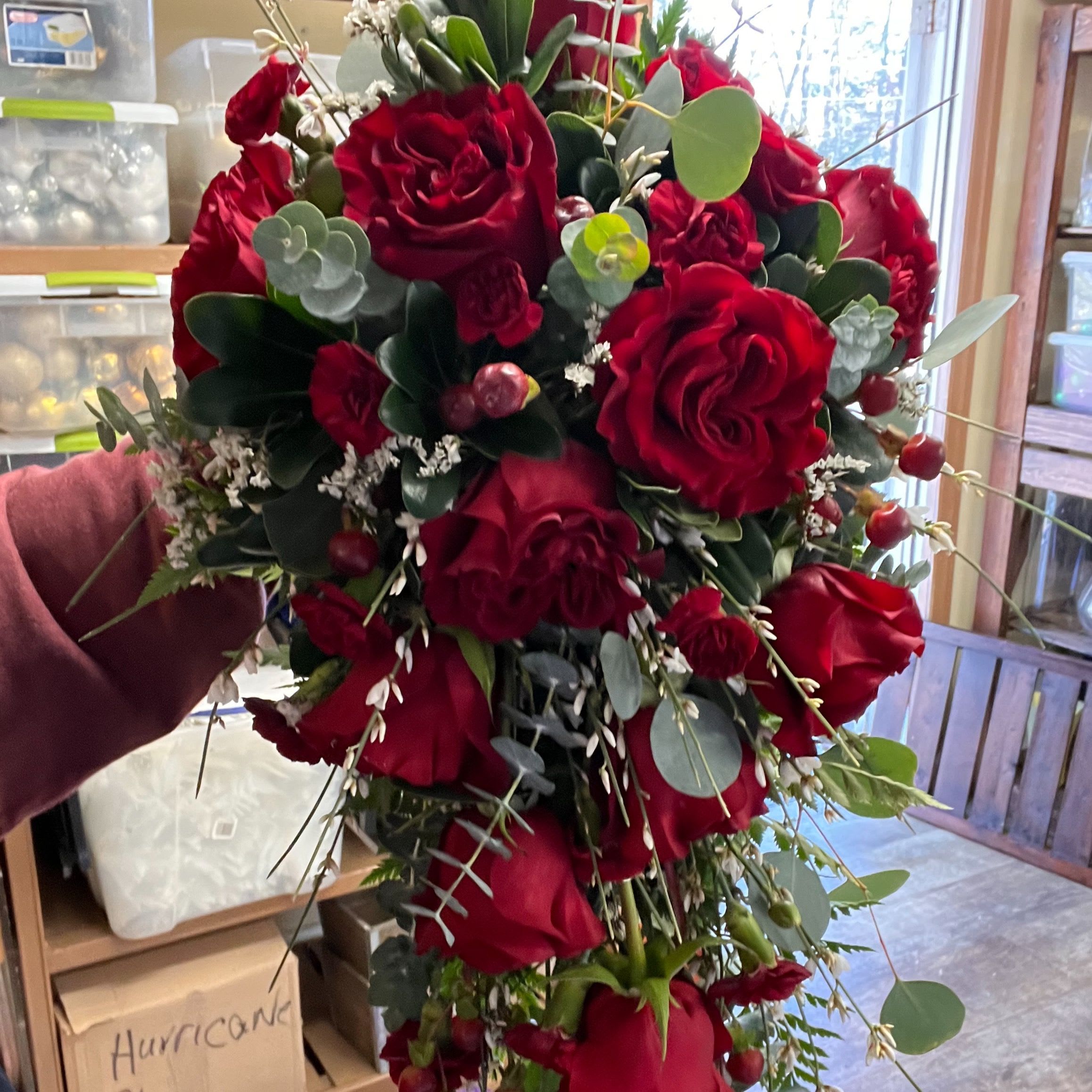 Cascading Heart Bouquet