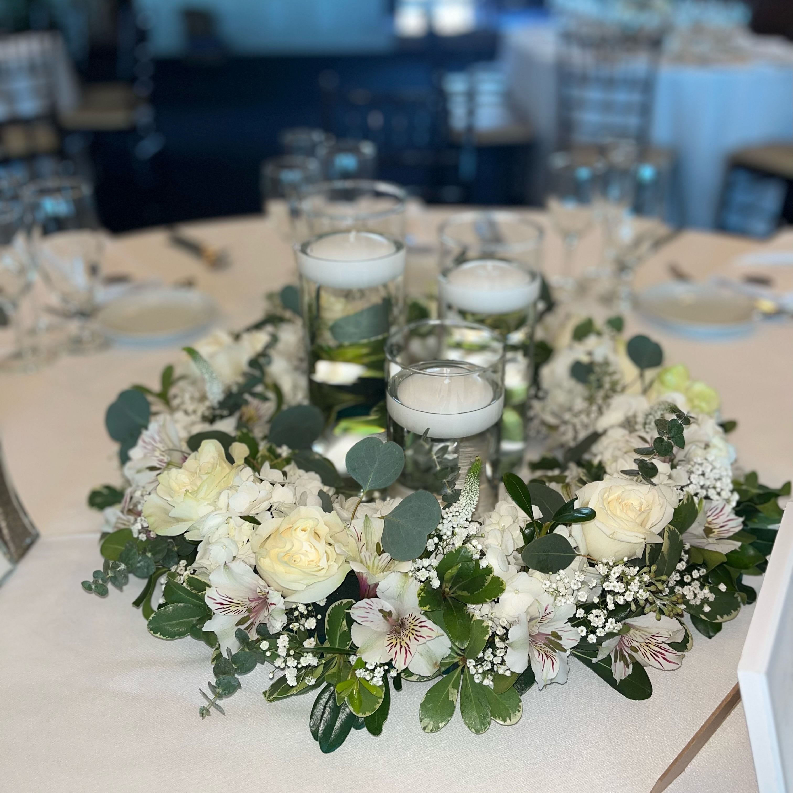 Floating Candles with Design Ring