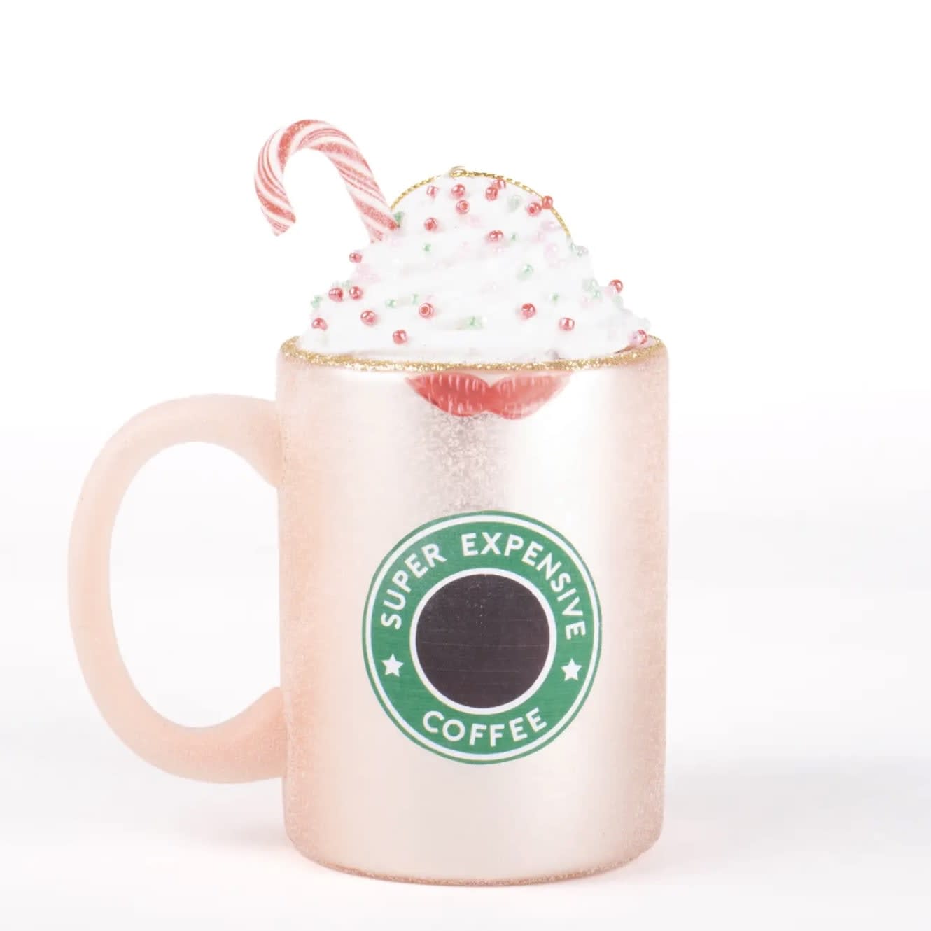 Peppermint Coffee Cup Ornament