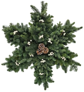 Snowflake Door Wreath H-7120 Flower Bouquet