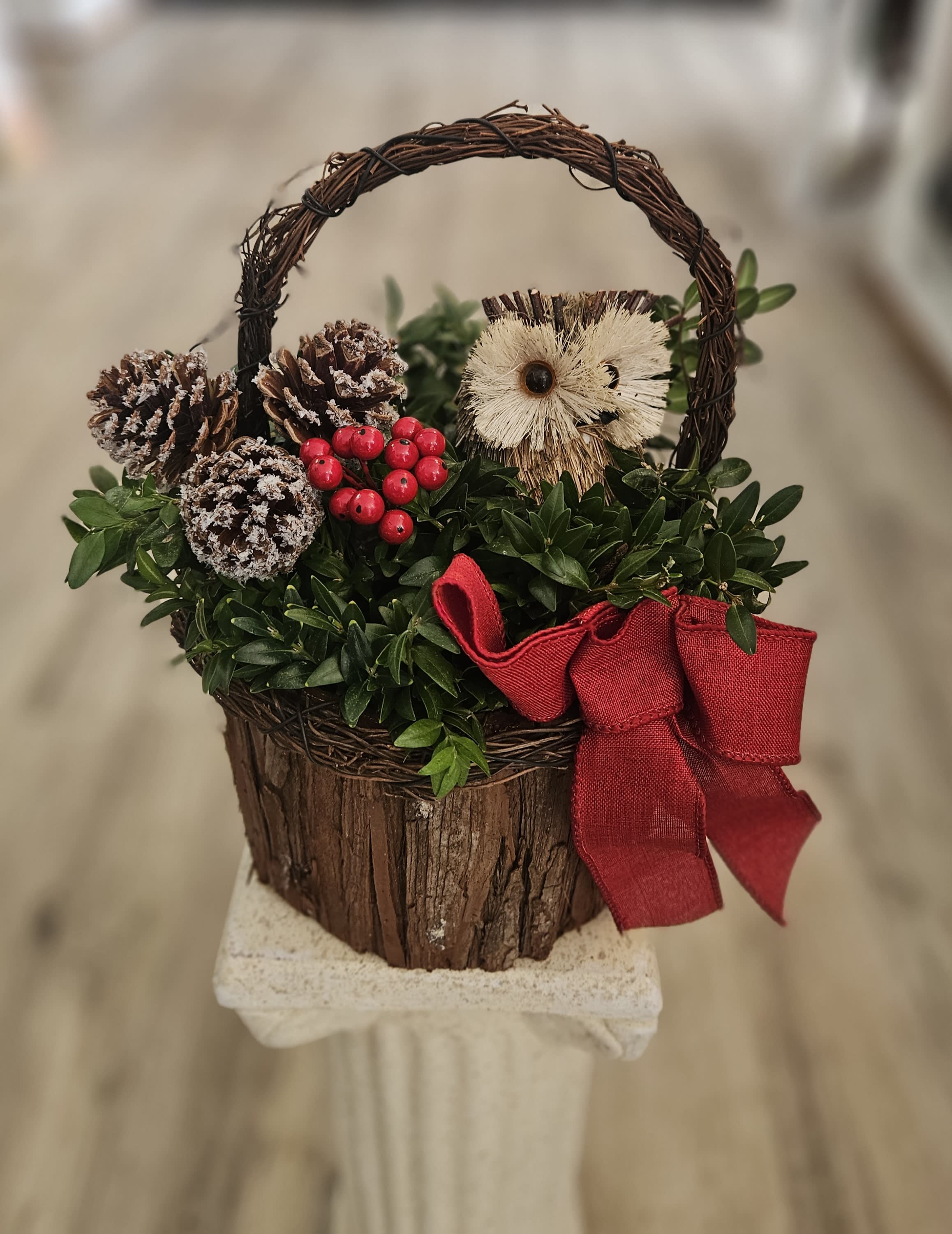 Planter, Woodland Owl 7"