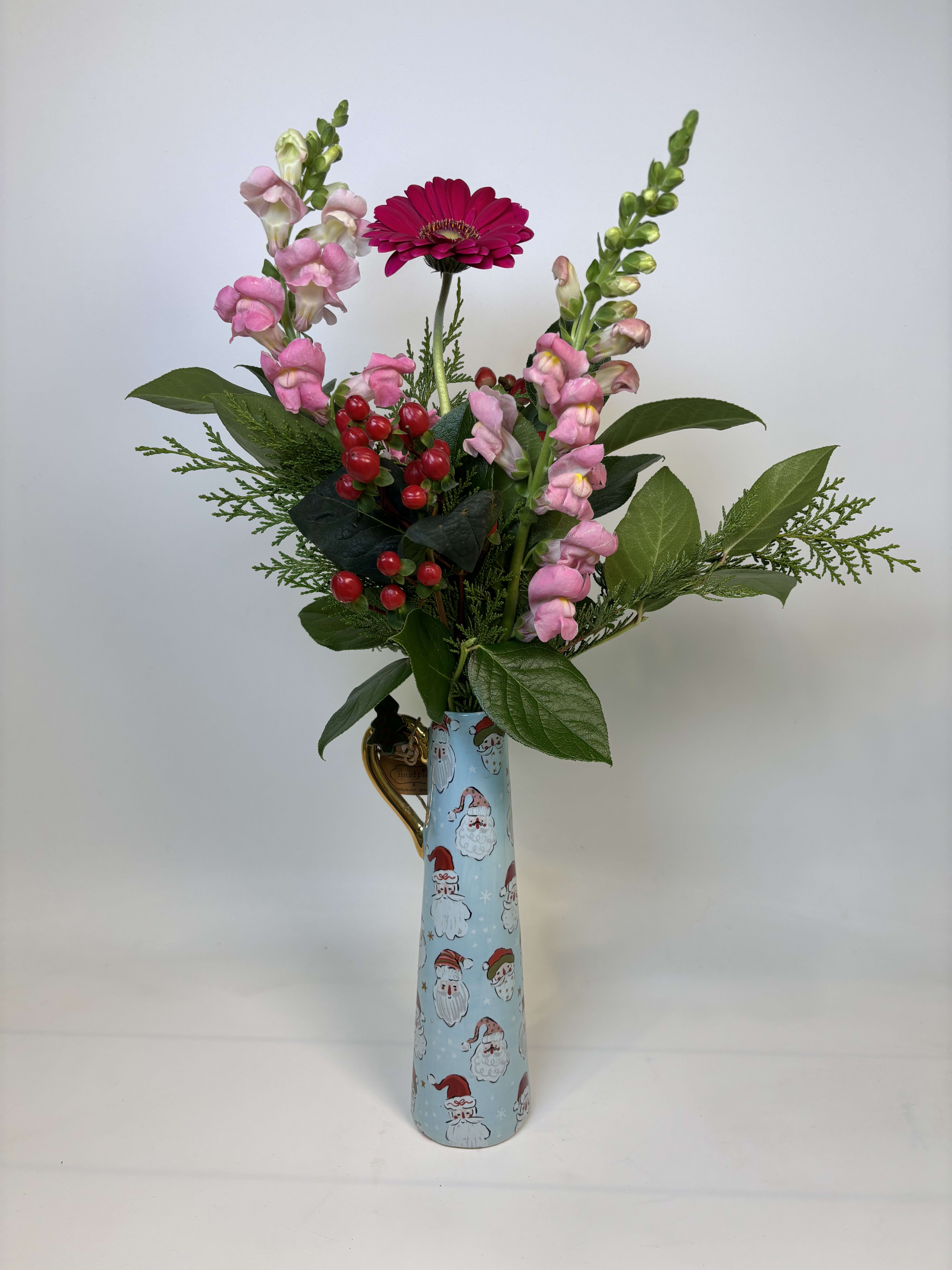 Christmas Bud Vase