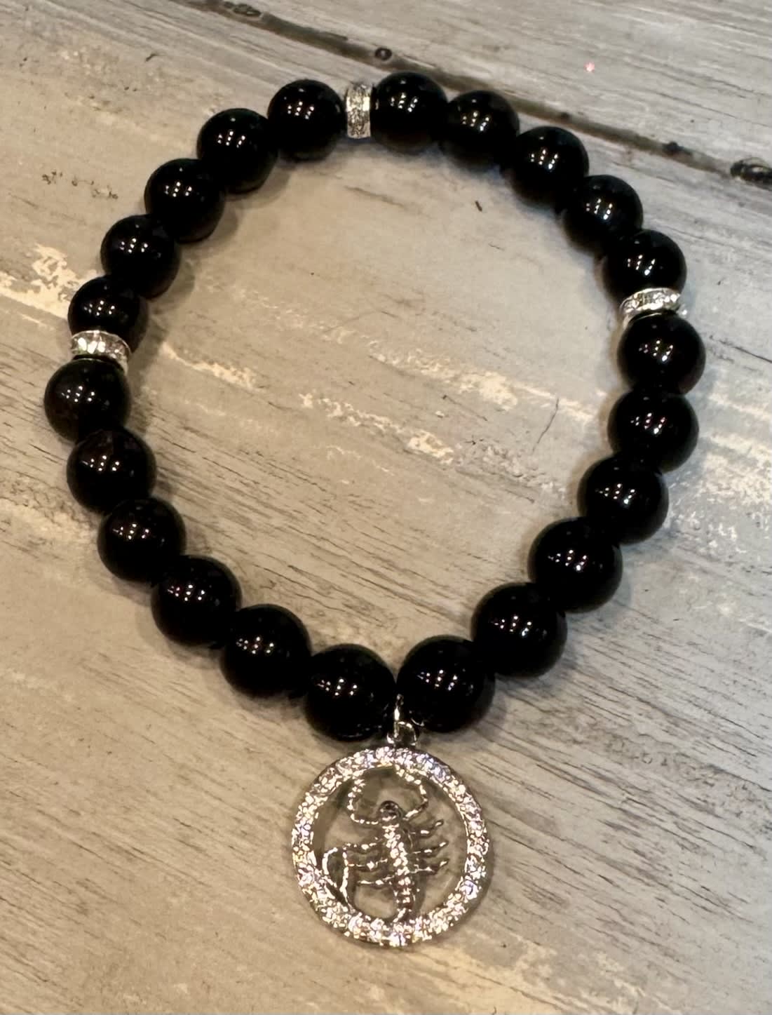 Scorpio Obsidian Bracelet
