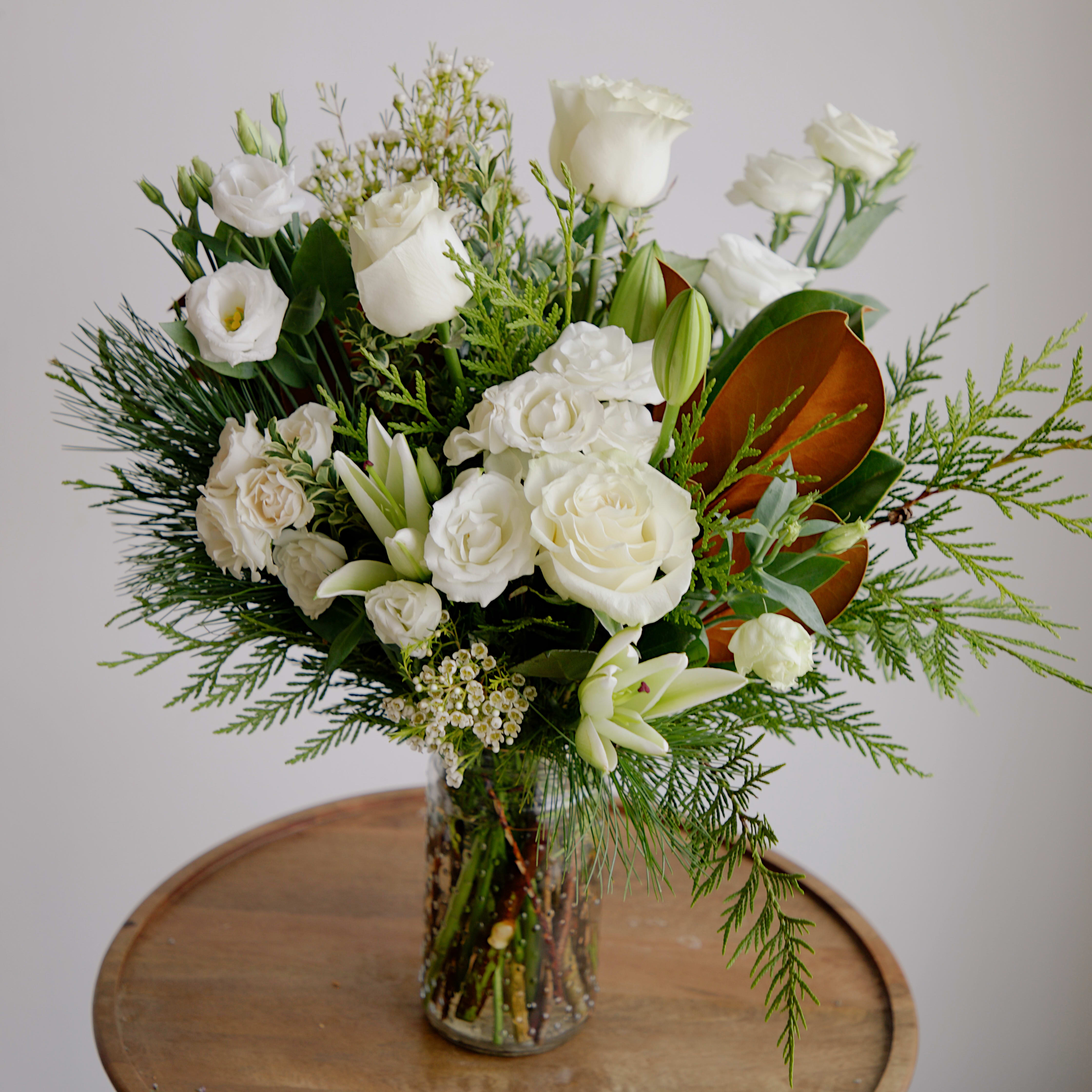 Snowy Night Flower Bouquet